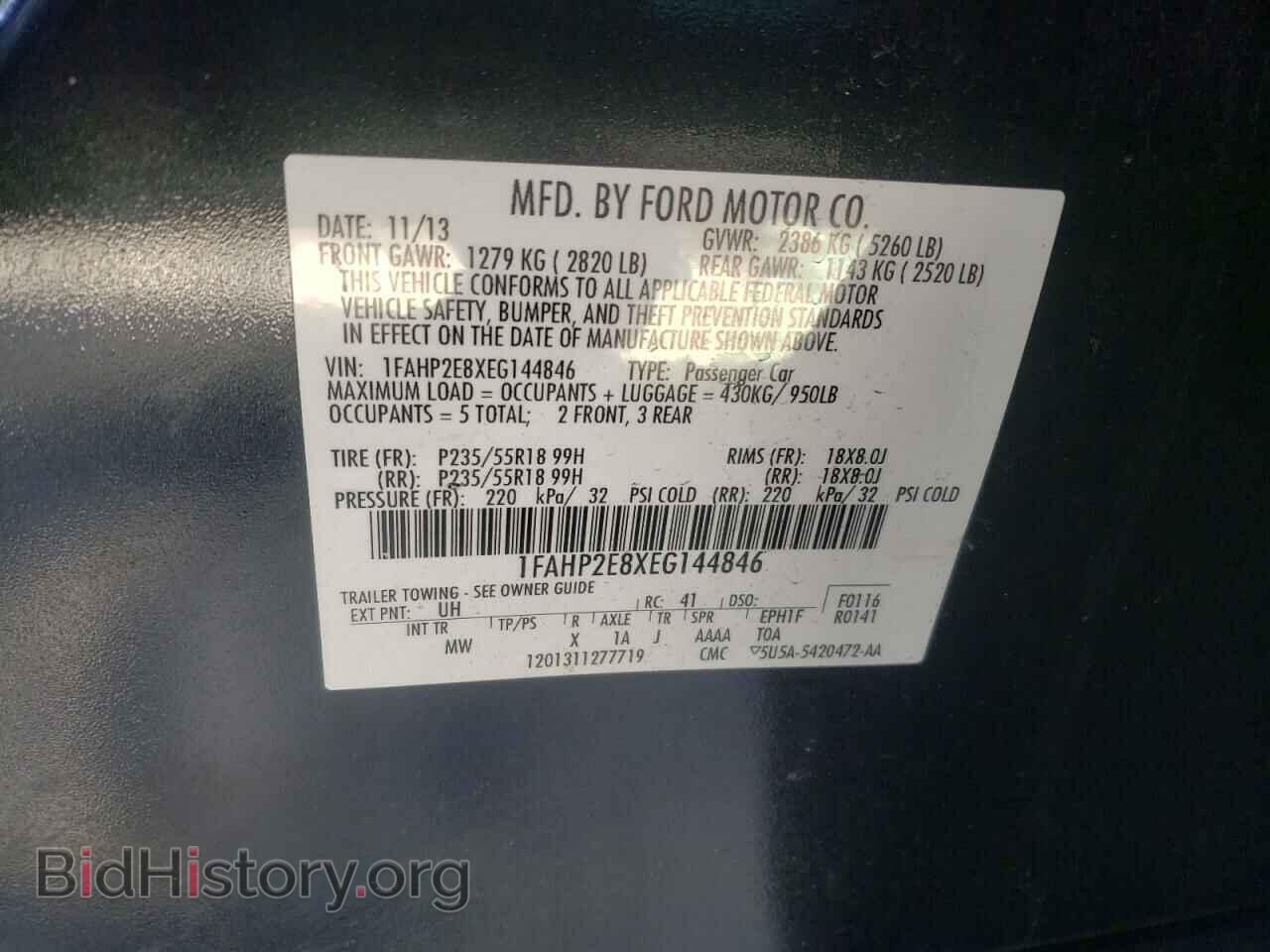 2014 FORD TAURUS - VIN: 1FAHP2E8XEG144846 - Фото 10