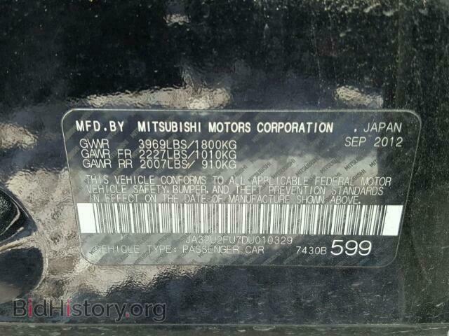 2013 MITSUBISHI LANCER - VIN: JA32U2FU7DU010329 - Фото 10