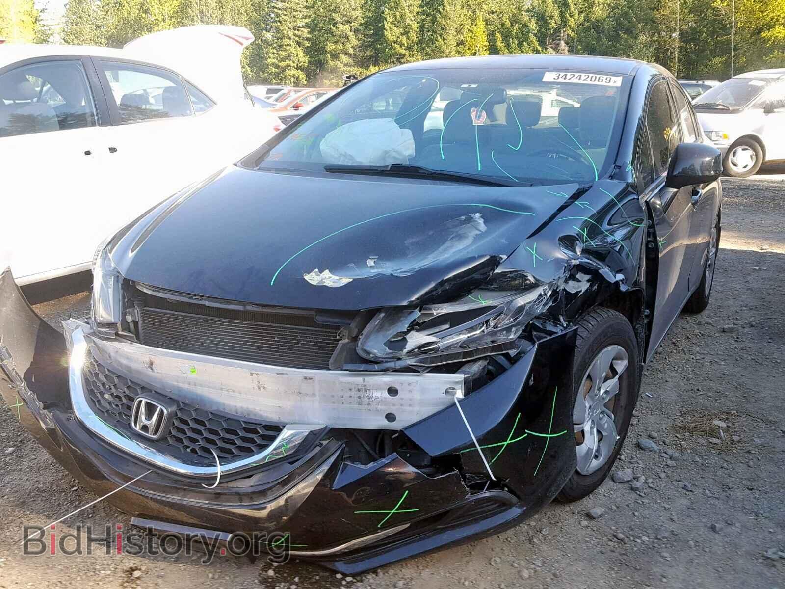 2013 HONDA CIVIC LX - VIN: 19XFB2F50DE021740 - Фото 2
