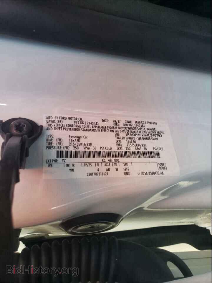 2017 FORD FOCUS - VIN: 1FADP3F26HL340793 - Photo 10