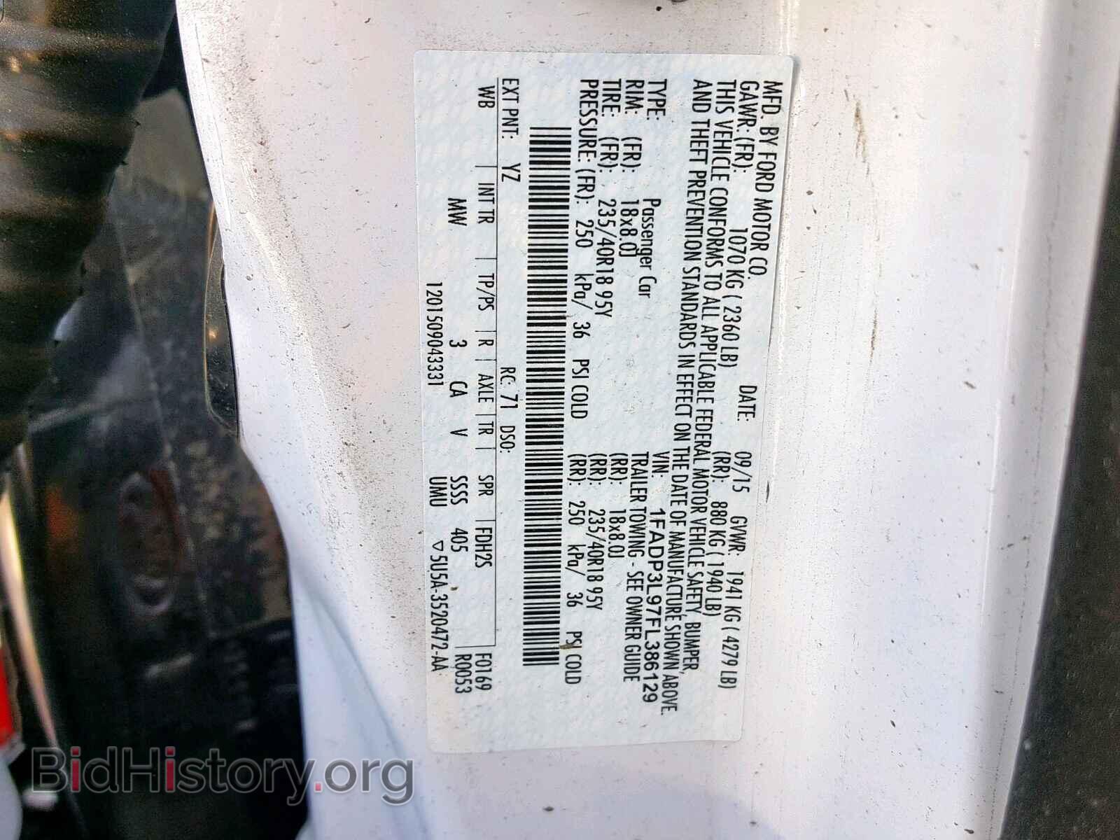 2015 FORD FOCUS - VIN: 1FADP3L97FL386129 - Photo 10