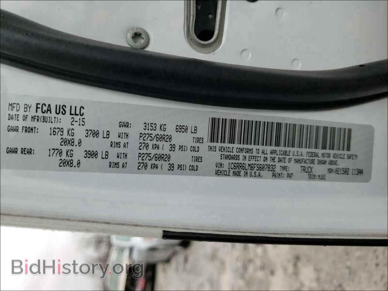 2015 RAM 1500 - VIN: 1C6RR6LM6FS607832 - Фото 10