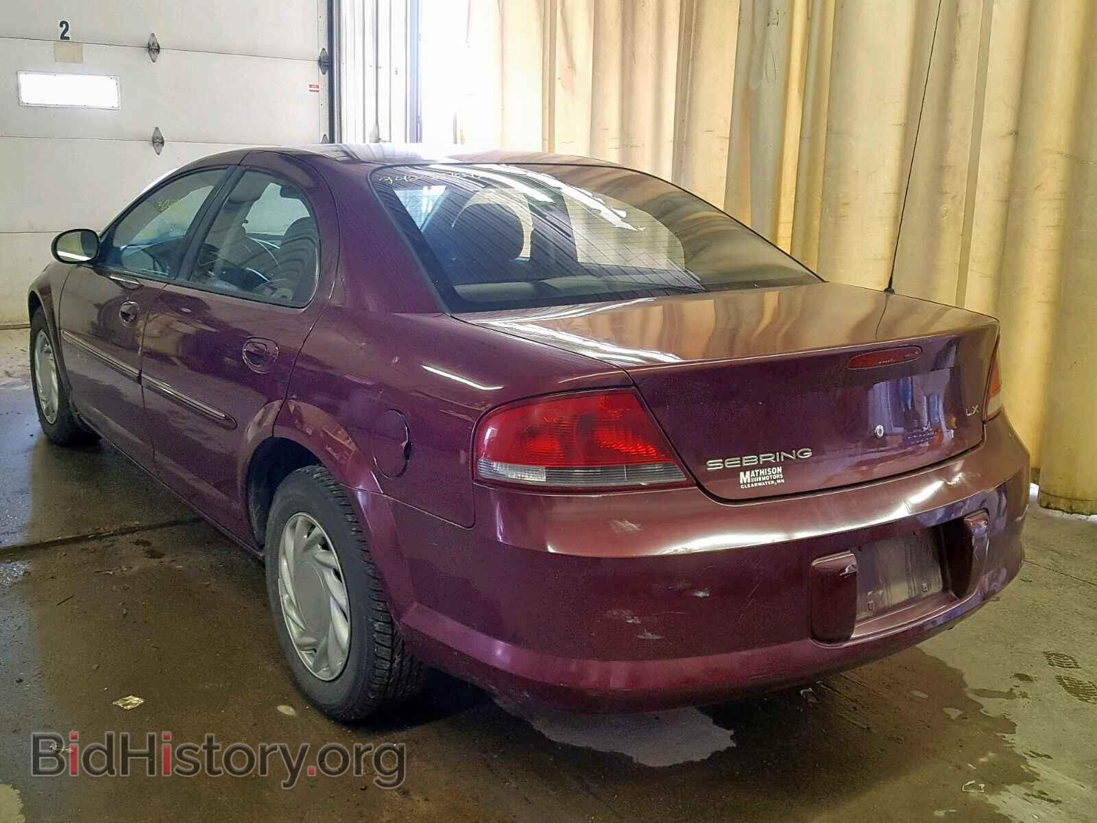 2001 CHRYSLER SEBRING - VIN: 1C3EL46X41N641721 - Photo 3