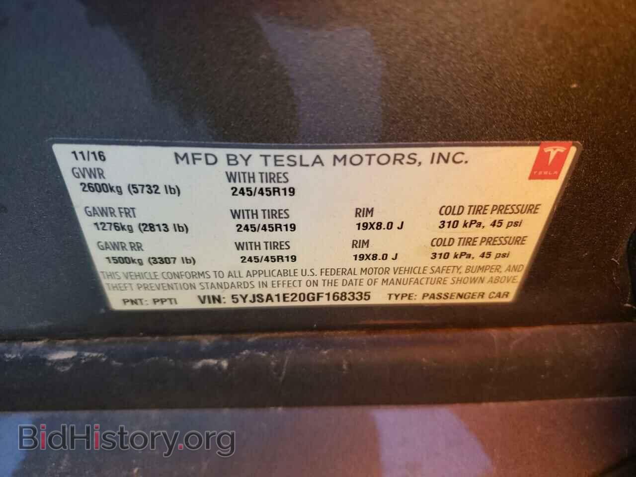 2016 TESLA MODEL S - VIN: 5YJSA1E20GF168335 - Photo 10