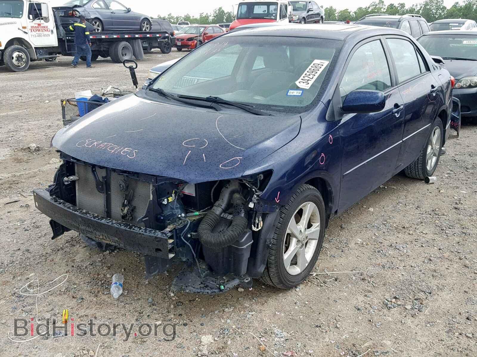 2012 TOYOTA COROLLA BA - VIN: 2T1BU4EE3CC847050 - Фото 2