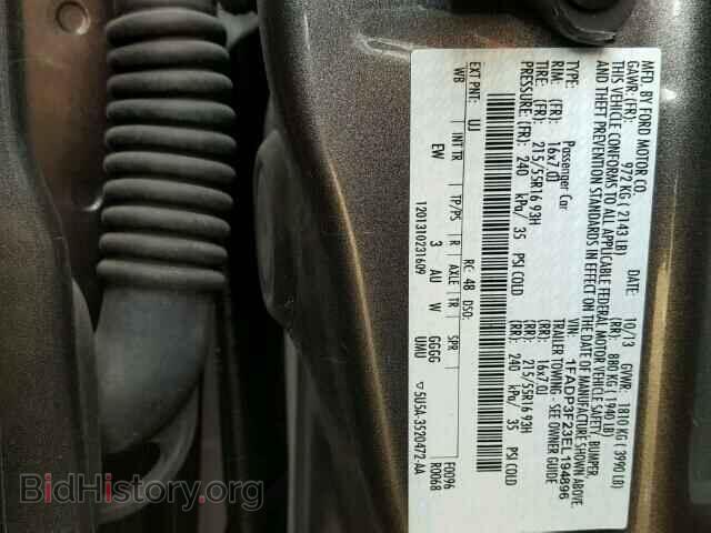 2014 FORD FOCUS - VIN: 1FADP3F23EL194896 - Photo 10