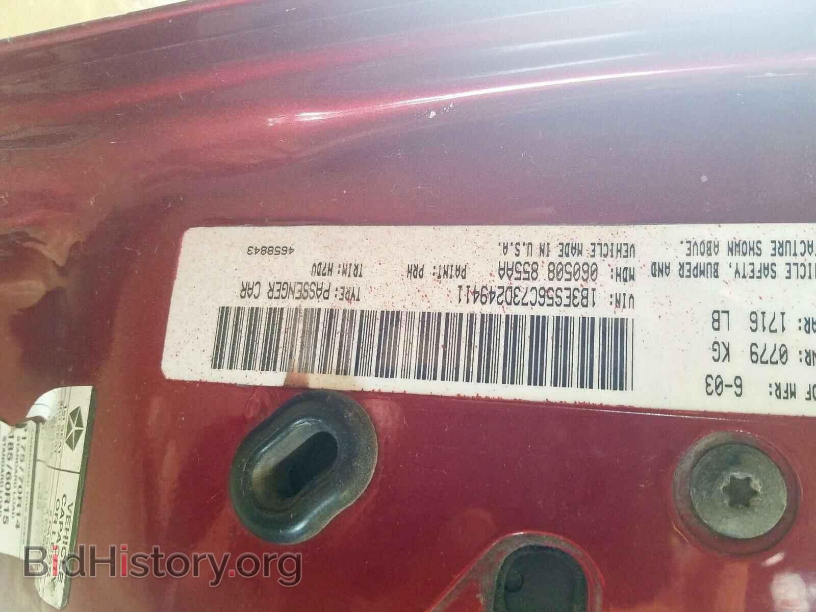 2003 DODGE NEON - VIN: 1B3ES56C73D249411 - Фото 10