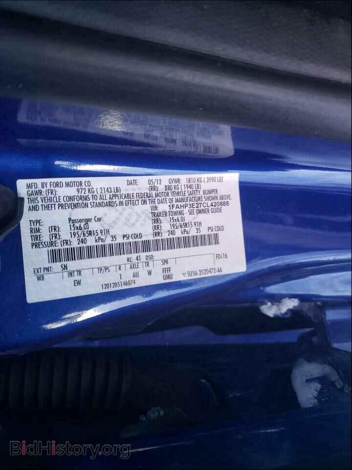 2012 FORD FOCUS - VIN: 1FAHP3E27CL420888 - Photo 10