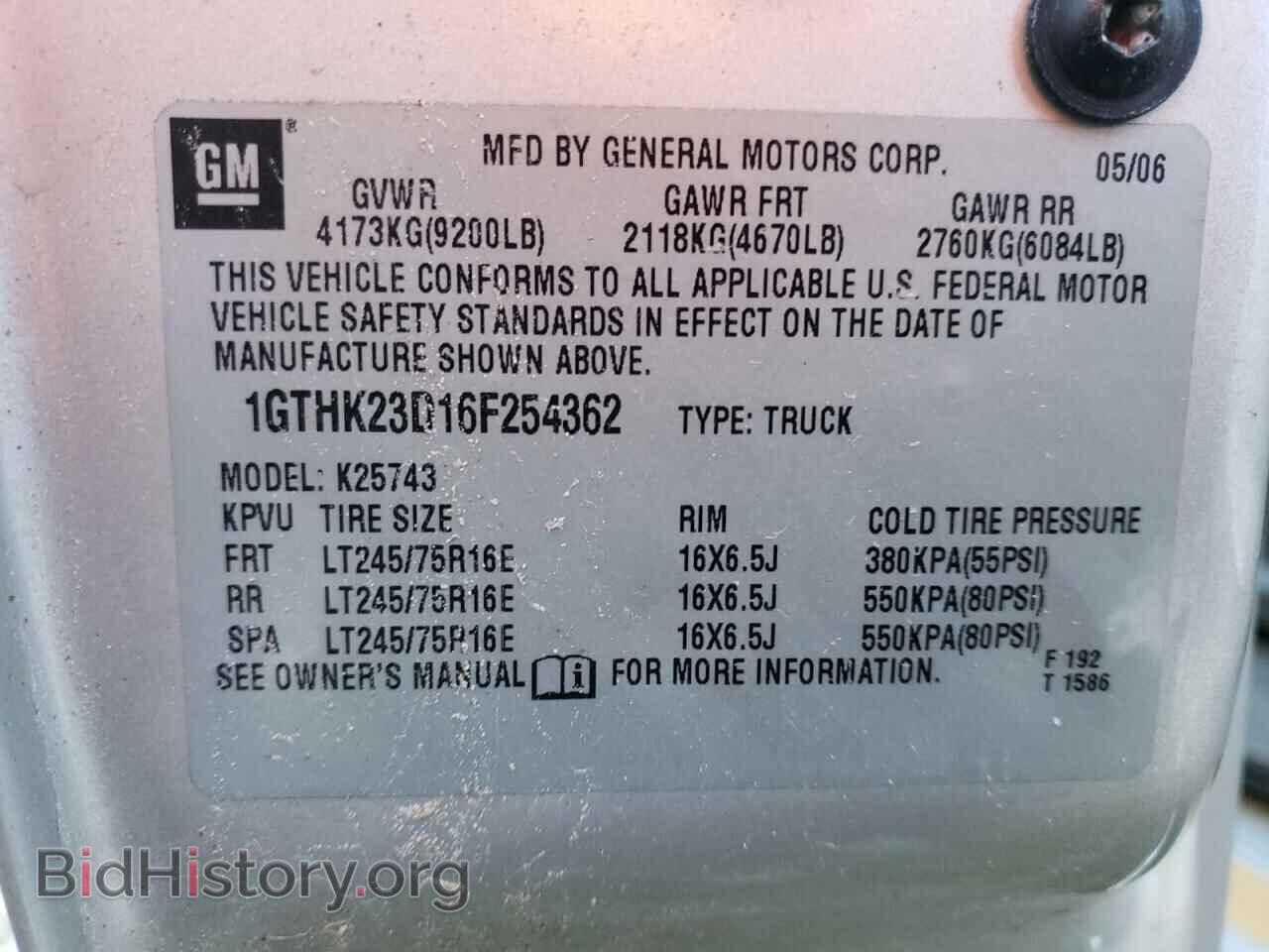 2006 GMC SIERRA - VIN: 1GTHK23D16F254362 - Фото 10