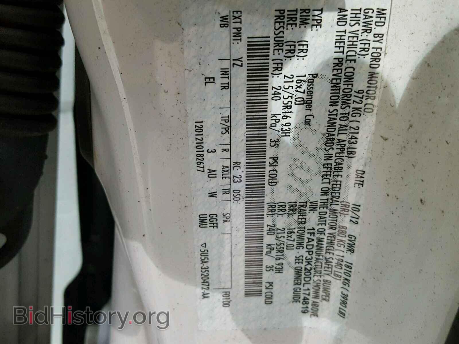 2013 FORD FOCUS - VIN: 1FADP3K20DL174819 - Photo 10