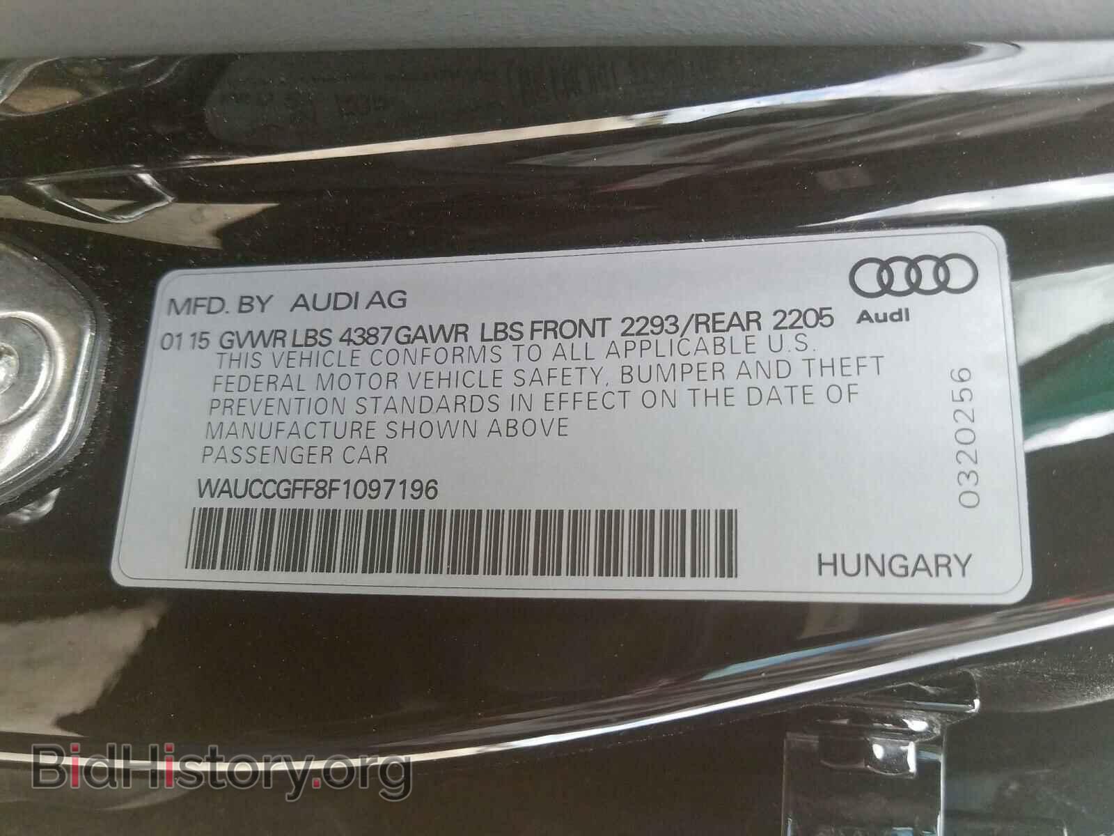 2015 AUDI A3 - VIN: WAUCCGFF8F1097196 - Фото 10