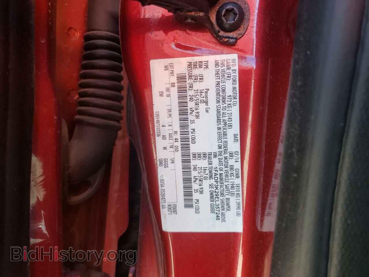 2014 FORD FOCUS - VIN: 1FADP3K29EL357248 - Photo 10