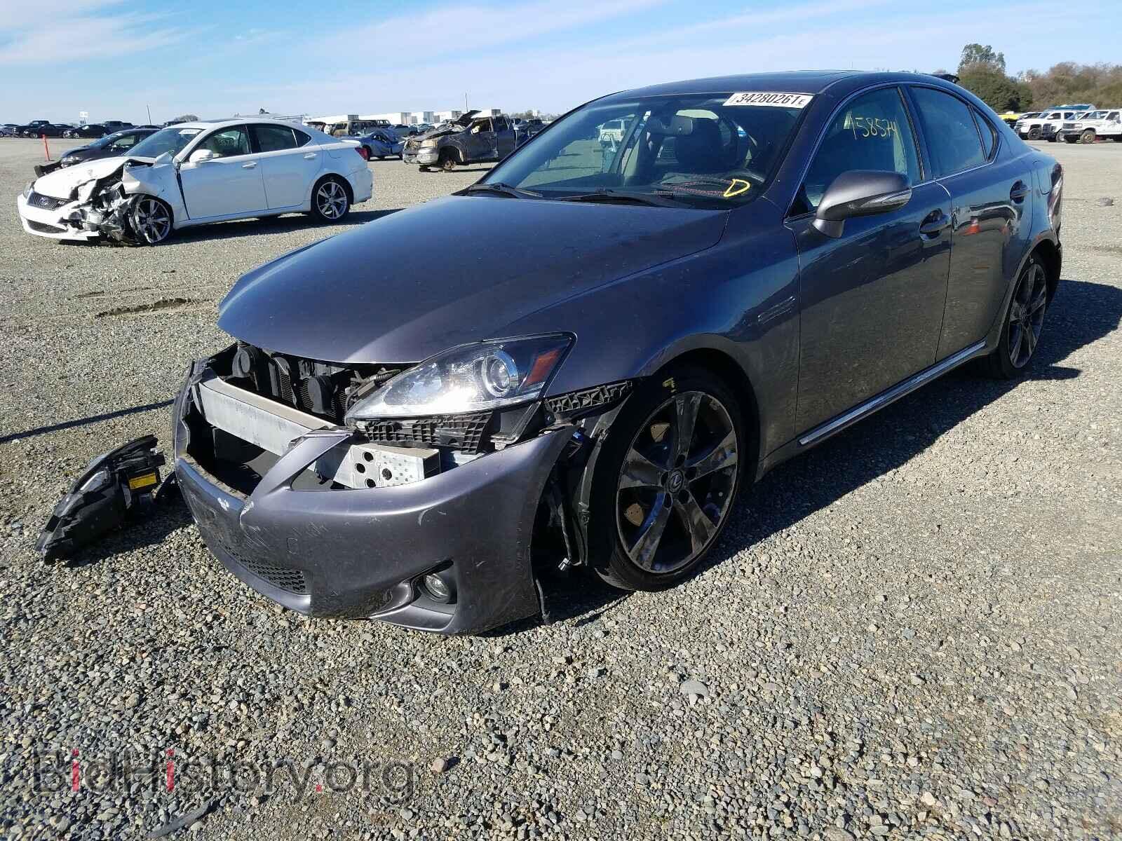 2012 LEXUS IS - VIN: JTHBF5C21C5169077 - Photo 2