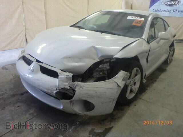 2006 MITSUBISHI ECLIPSE - VIN: 4A3AK24F96E023326 - Фото 2