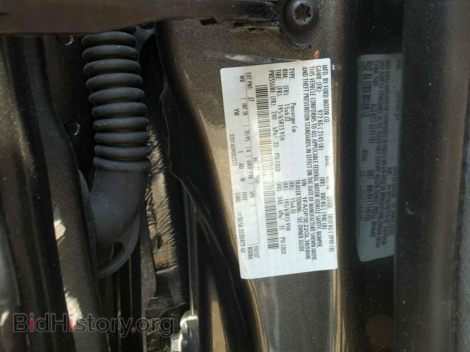 2016 FORD FOCUS - VIN: 1FADP3E22GL385908 - Фото 10