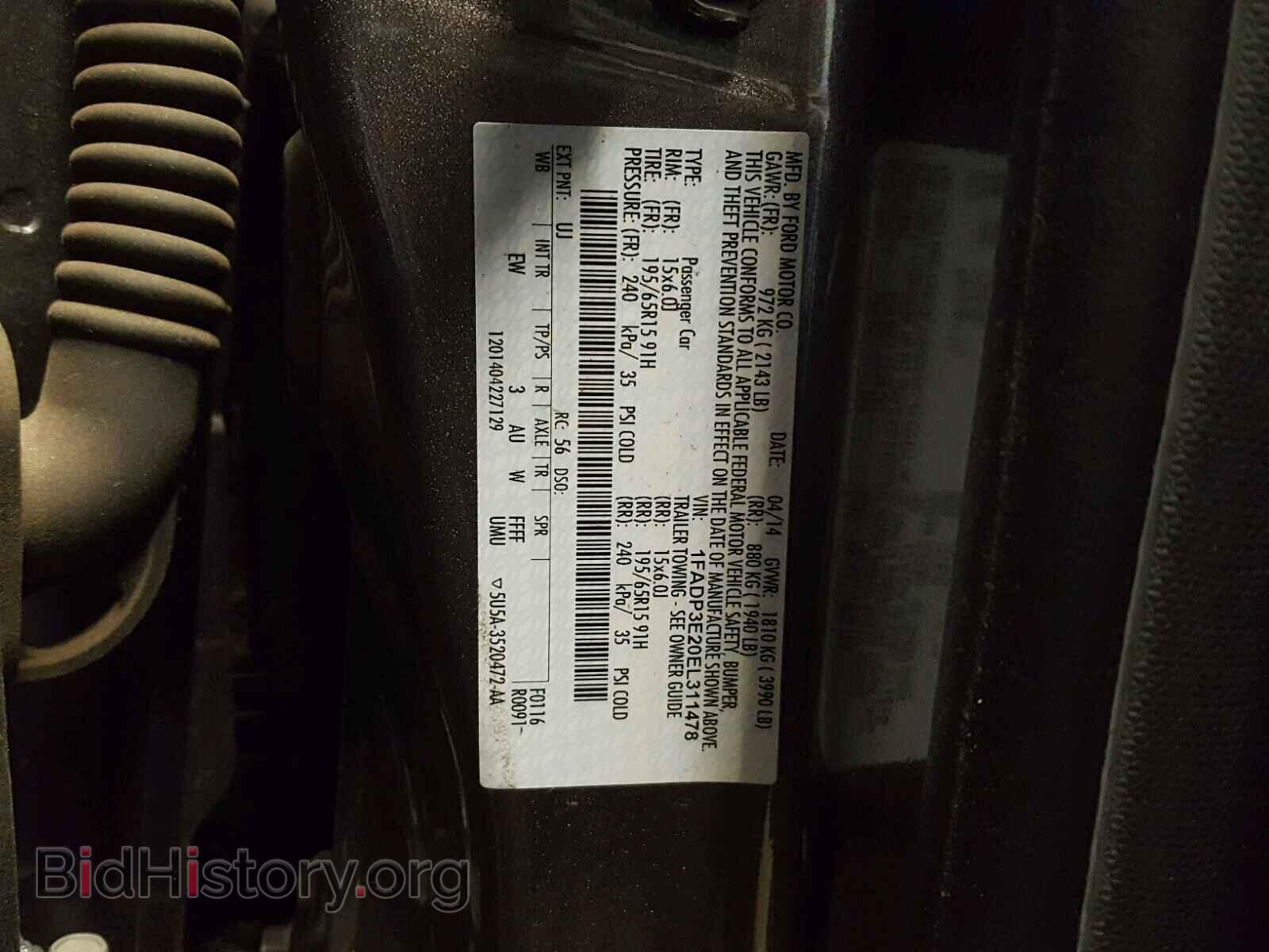 2014 FORD FOCUS - VIN: 1FADP3E20EL311478 - Photo 10