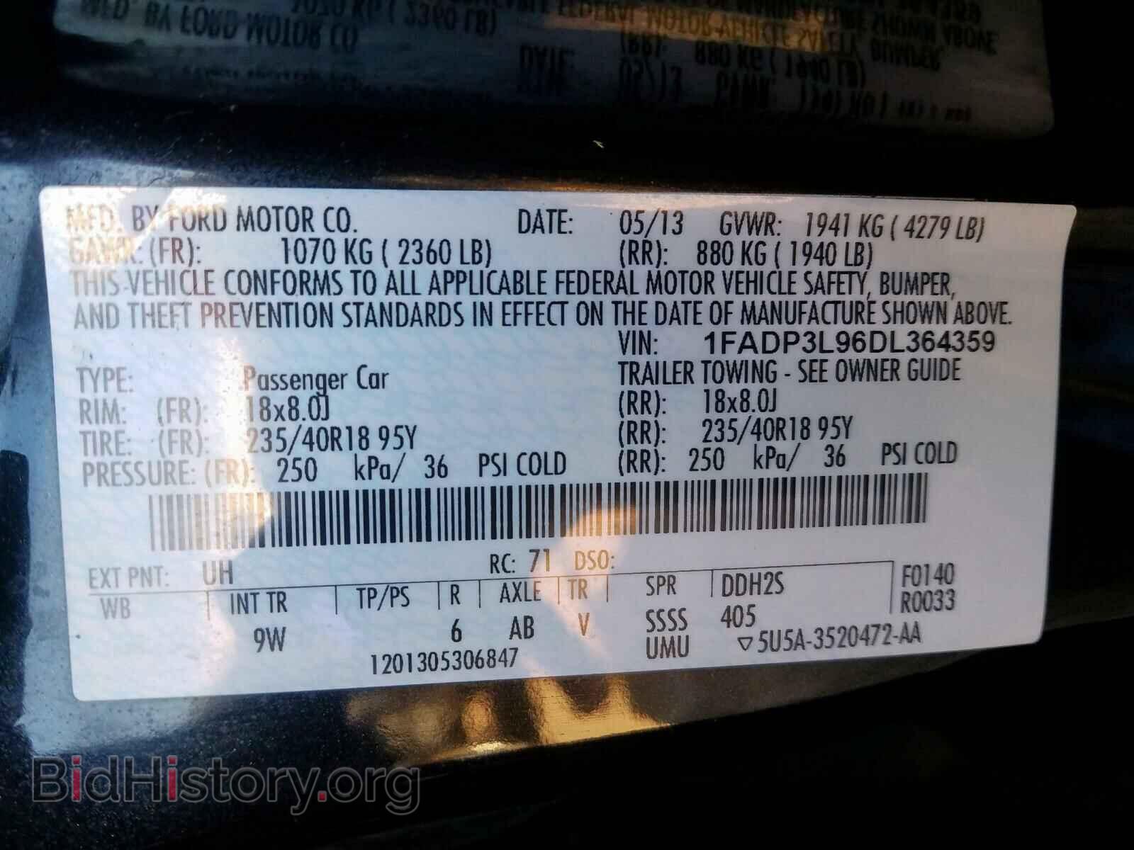 2013 FORD FOCUS - VIN: 1FADP3L96DL364359 - Photo 10