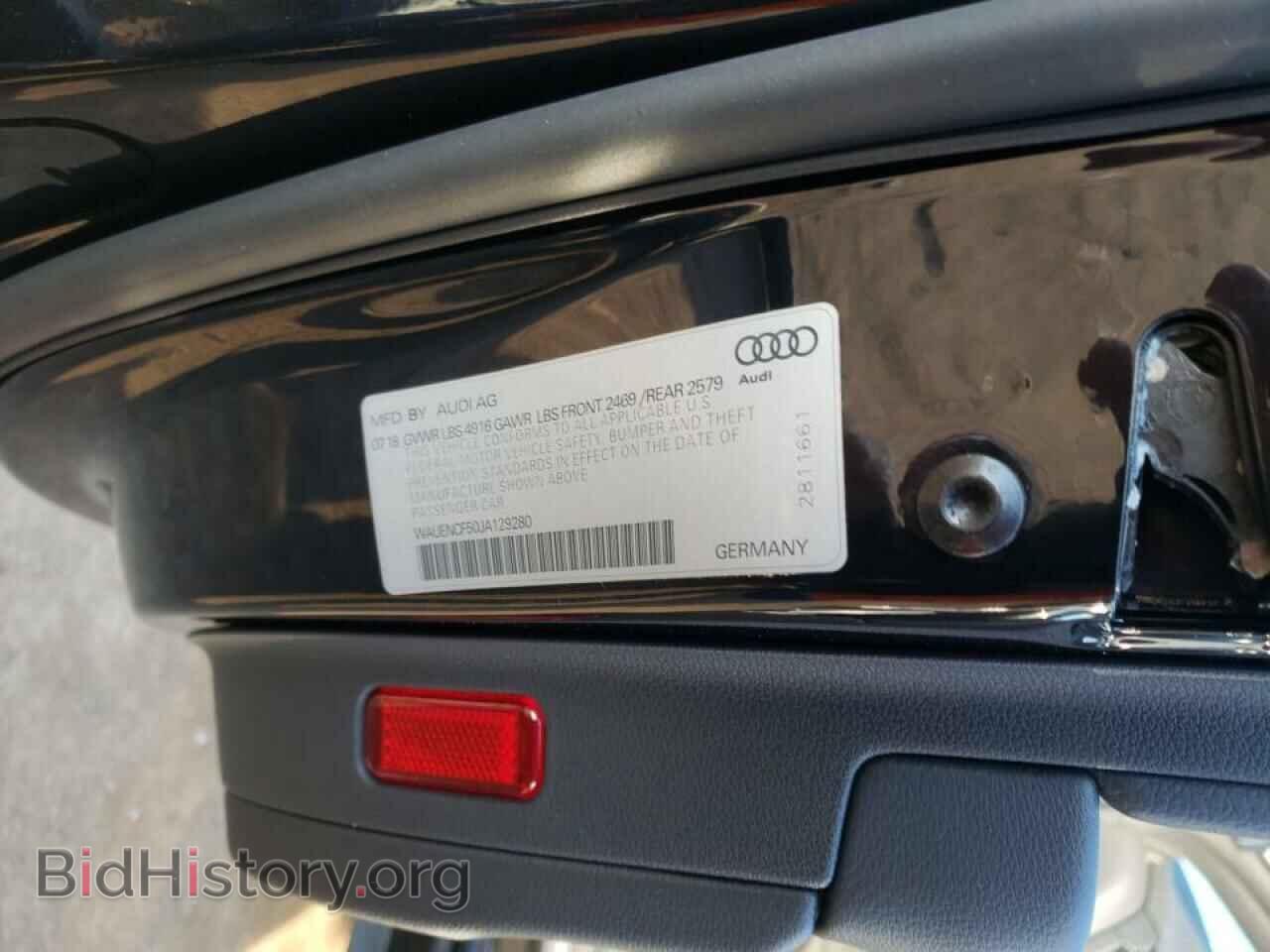 2018 AUDI A5 - VIN: WAUENCF50JA129280 - Фото 10