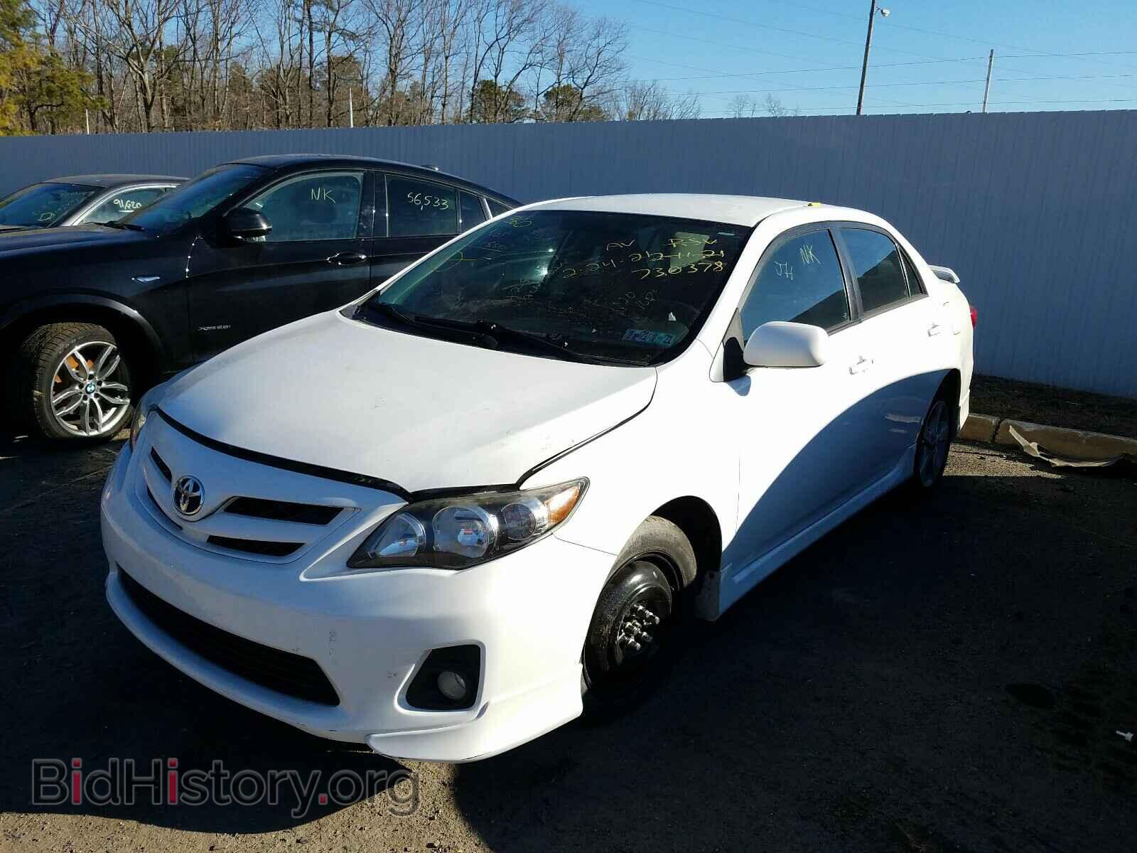 2011 TOYOTA COROLLA - VIN: 2T1BU4EE2BC730378 - Фото 2