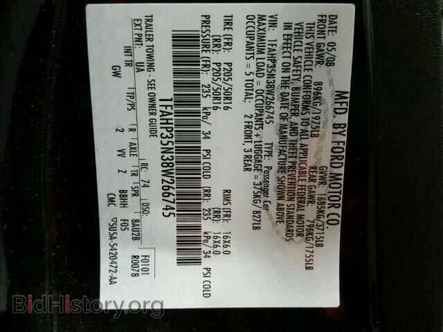 2008 FORD FOCUS - VIN: 1FAHP35N38W266745 - Фото 10
