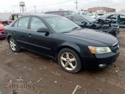 2007 Hyundai SONATA Sonata SE, черный — VIN 5NPEU46F07H217221, Copart
