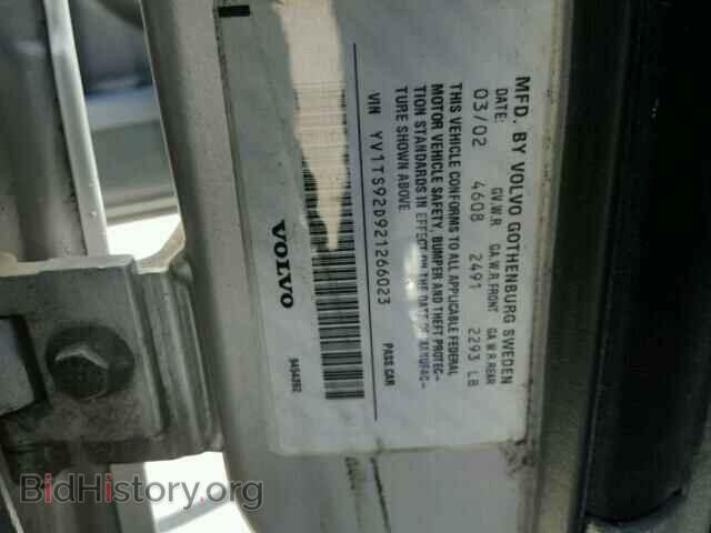 2002 VOLVO S80 - VIN: YV1TS92D921266023 - Фото 10