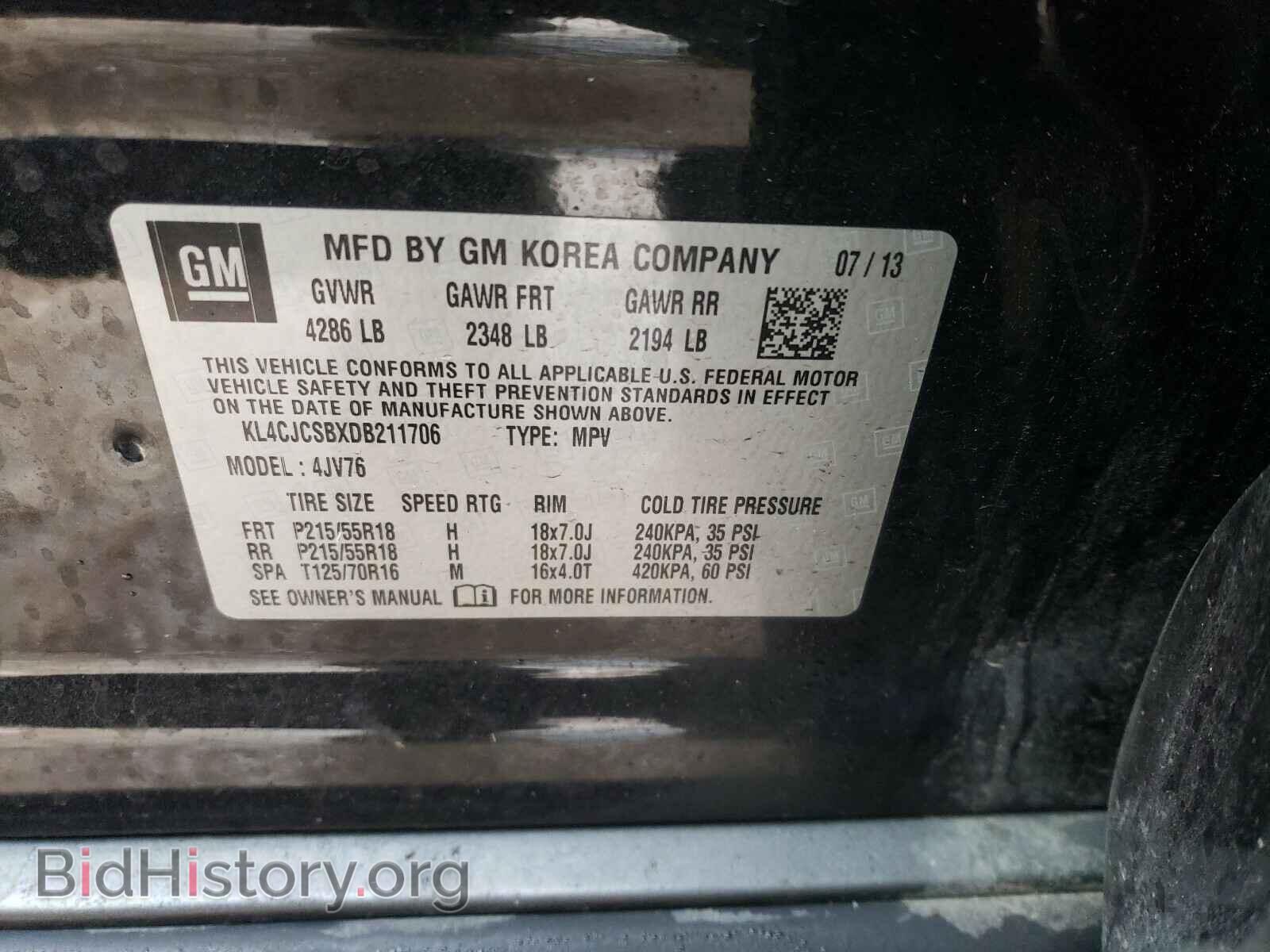 2013 BUICK ENCORE - VIN: KL4CJCSBXDB211706 - Photo 10