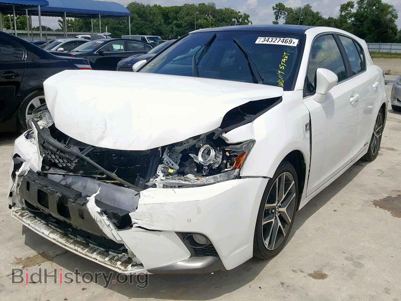 2014 LEXUS CT 200 - VIN: JTHKD5BH4E2206929 - Фото 2
