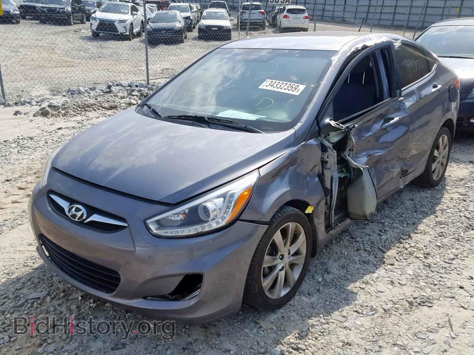 2014 HYUNDAI ACCENT - VIN: KMHCU4AE2EU596050 - Фото 2
