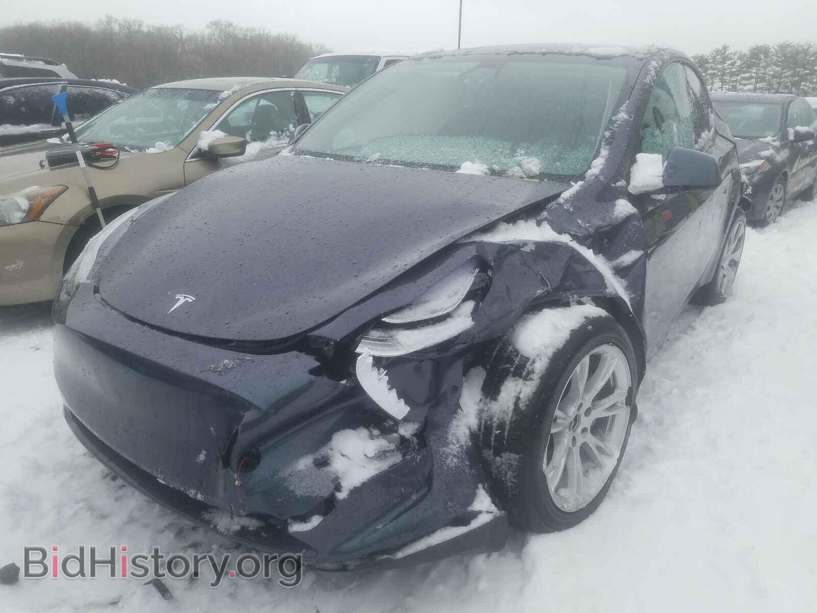 2020 TESLA MODEL Y - VIN: 5YJYGDEE8LF048037 - Фото 2