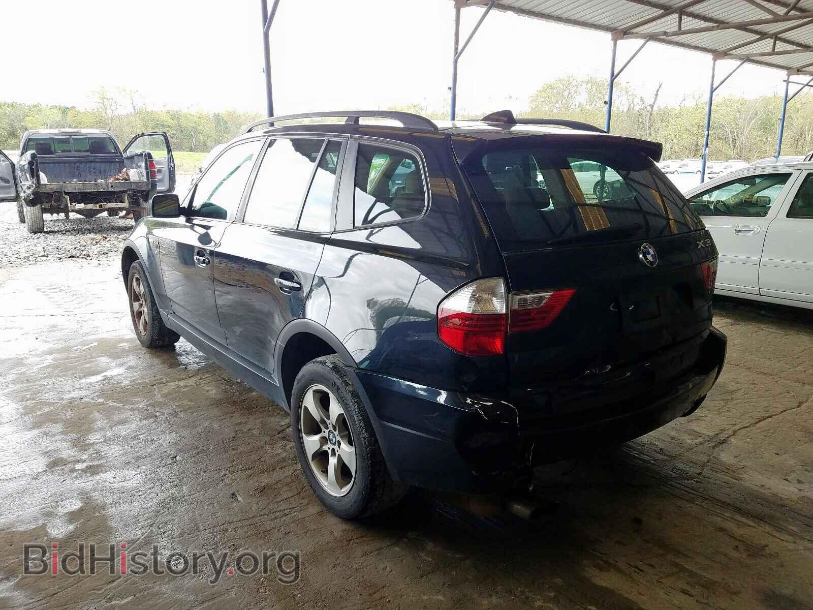 2007 BMW X3 - VIN: WBXPC93487WF07413 - Фото 3