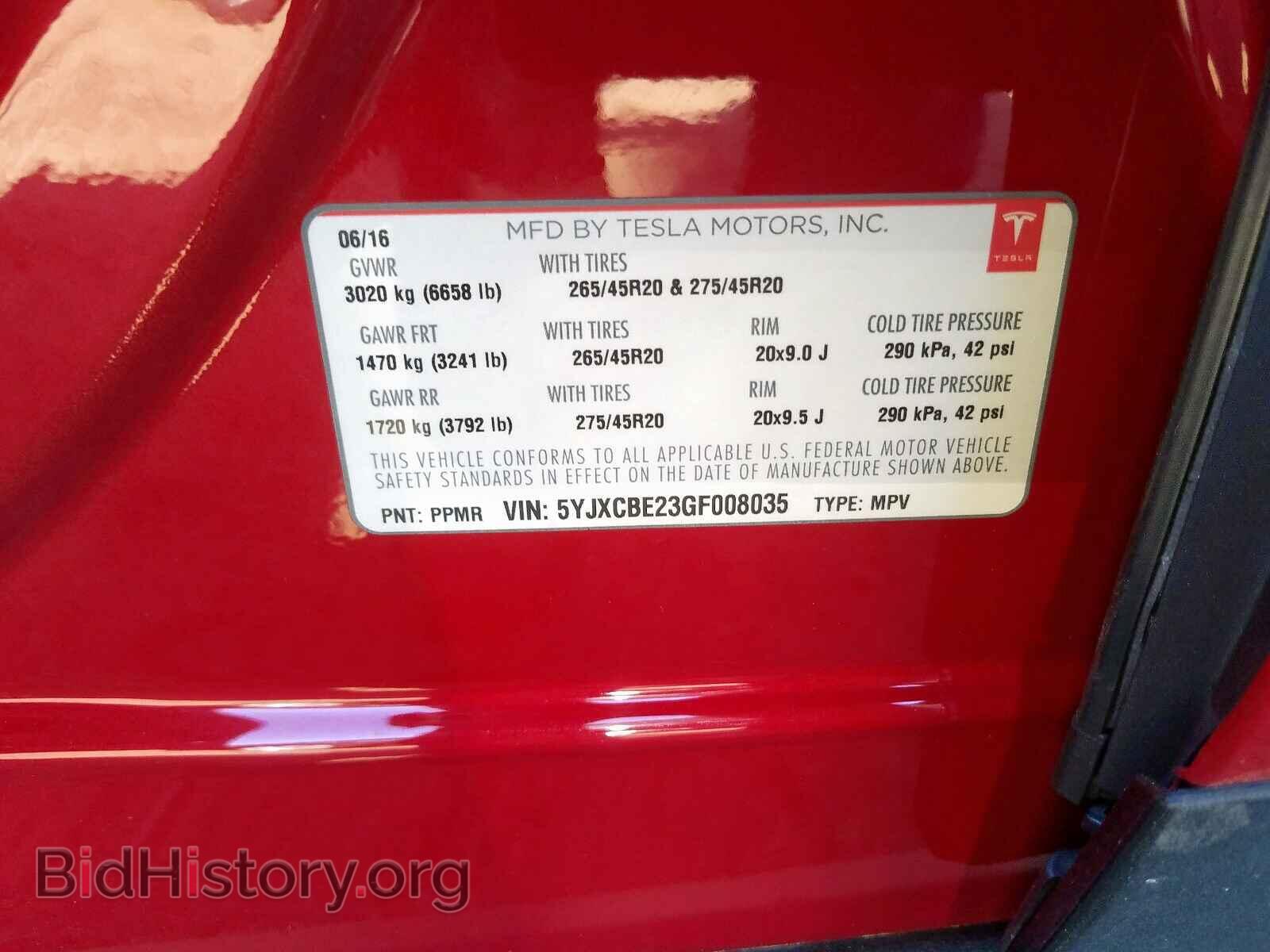 2016 TESLA MODEL X - VIN: 5YJXCBE23GF008035 - Photo 10