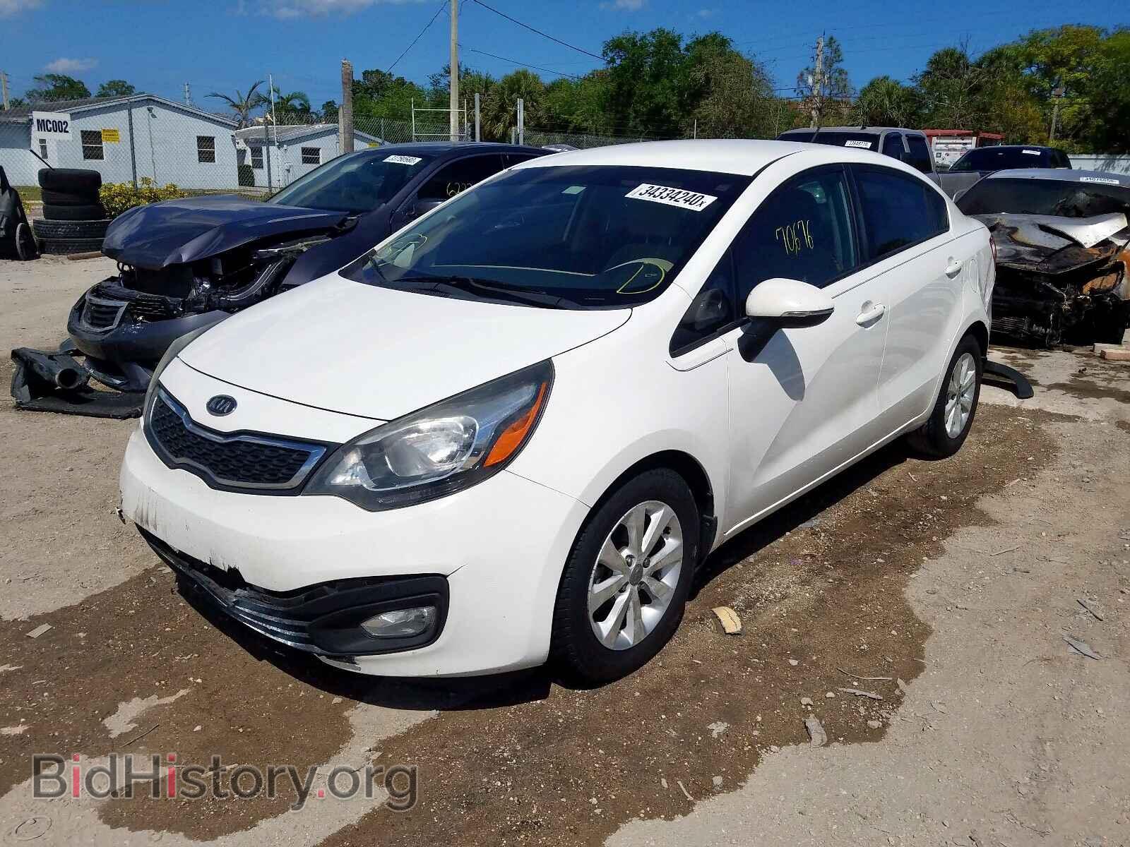 2012 KIA RIO - VIN: KNADN4A34C6076225 - Фото 2