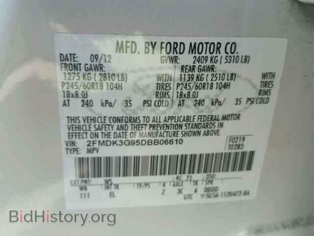 2013 FORD EDGE - VIN: 2FMDK3G95DBB06610 - Photo 9