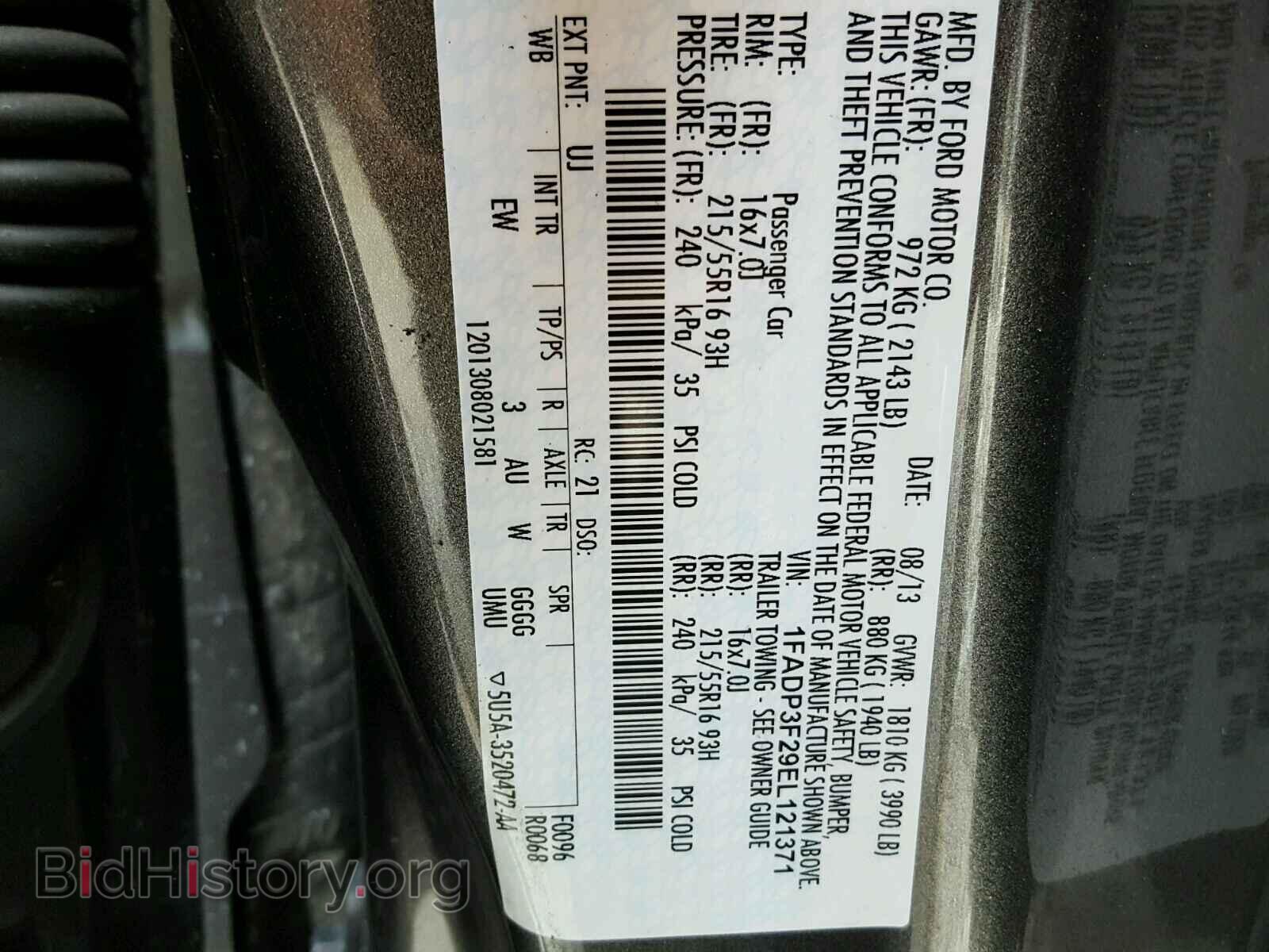 2014 FORD FOCUS - VIN: 1FADP3F29EL121371 - Photo 10