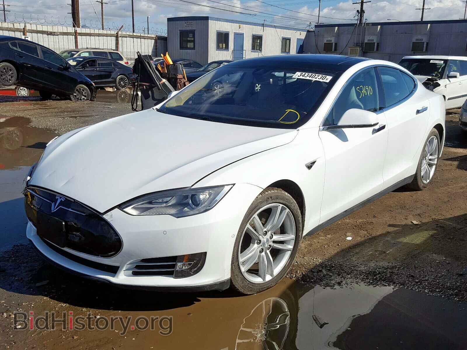 2014 TESLA MODEL S - VIN: 5YJSA1H12EFP51358 - Фото 2