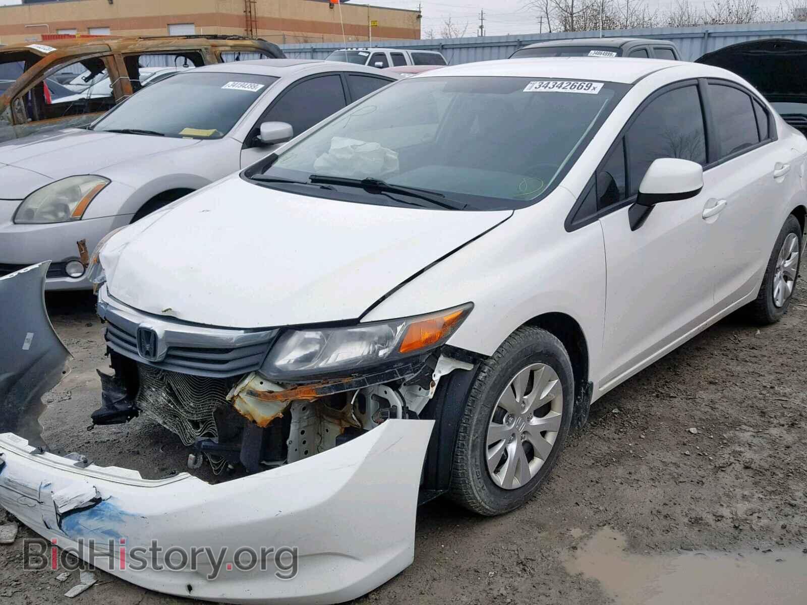 2012 HONDA CIVIC LX - VIN: 2HGFB2E45CH045285 - Фото 2