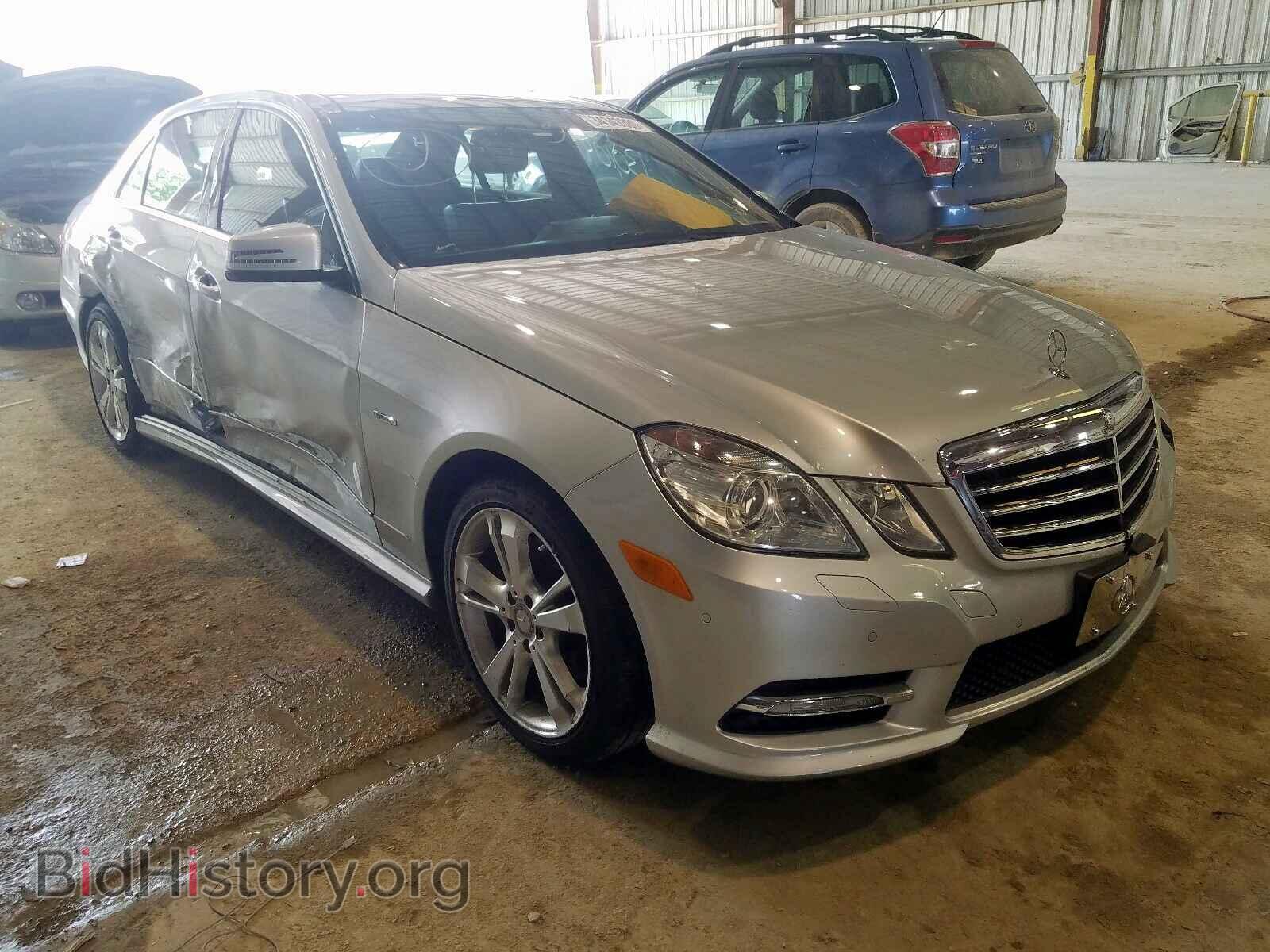 Photo WDDHF8JB9CA630250 - MERCEDES-BENZ E-CLASS 2012