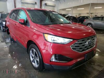 2020 Ford EDGE Edge SEL, красный — VIN 2FMPK4J98LBB31219, Copart