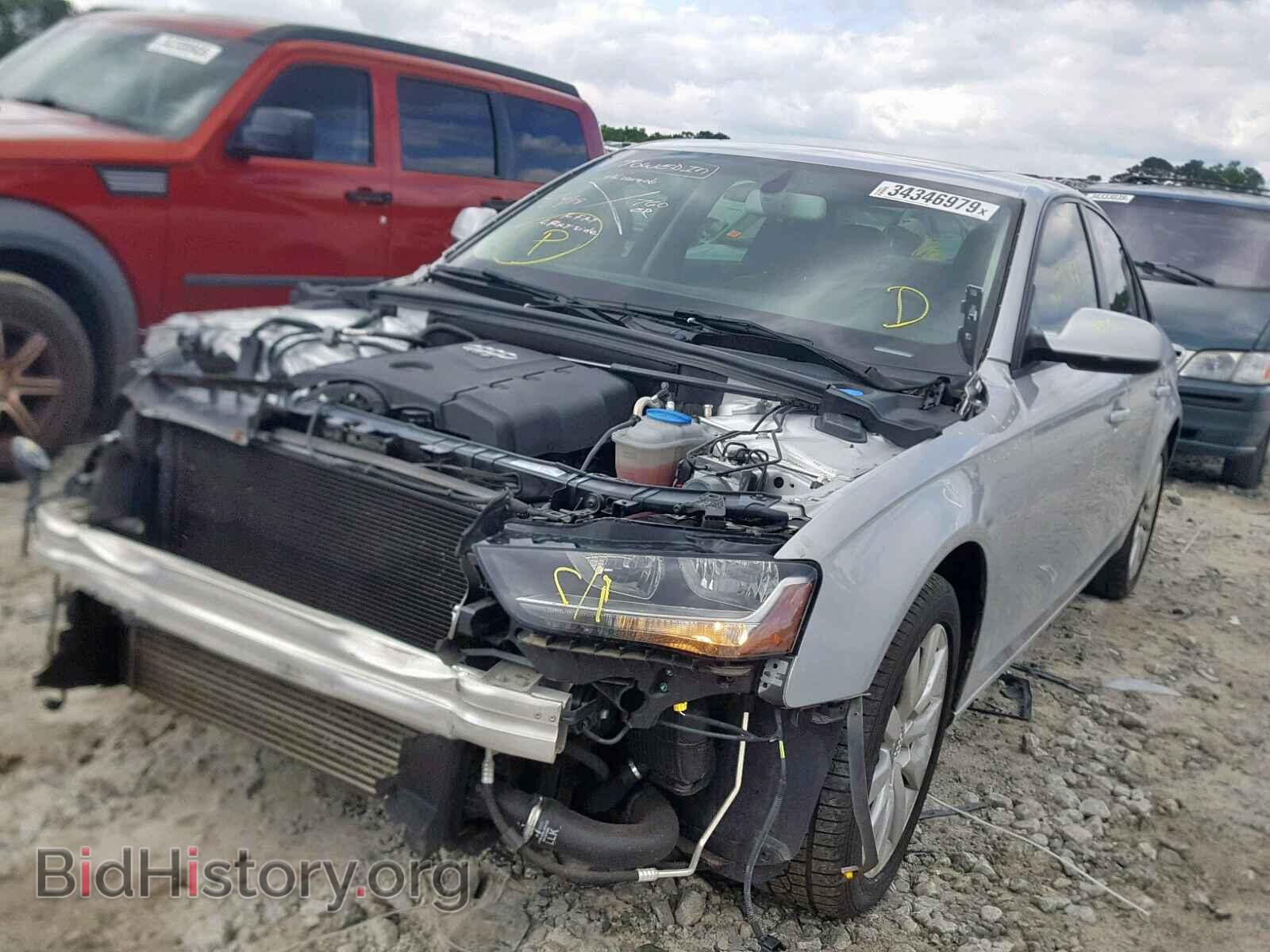 2014 AUDI A4 - VIN: WAUAFAFLXEN003294 - Фото 2