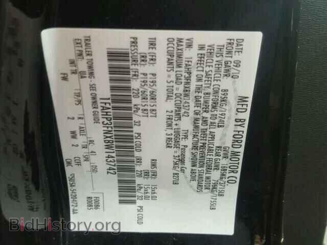 2011 FORD FOCUS - VIN: 1FAHP3FNXBW143742 - Фото 10