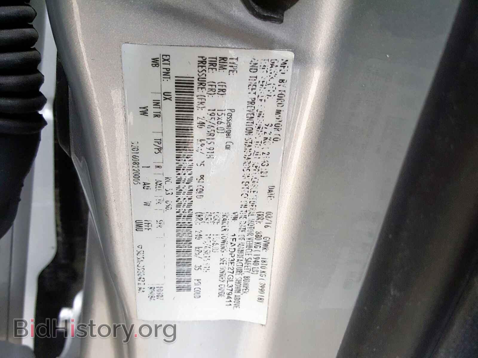 2016 FORD FOCUS - VIN: 1FADP3E27GL379411 - Photo 10