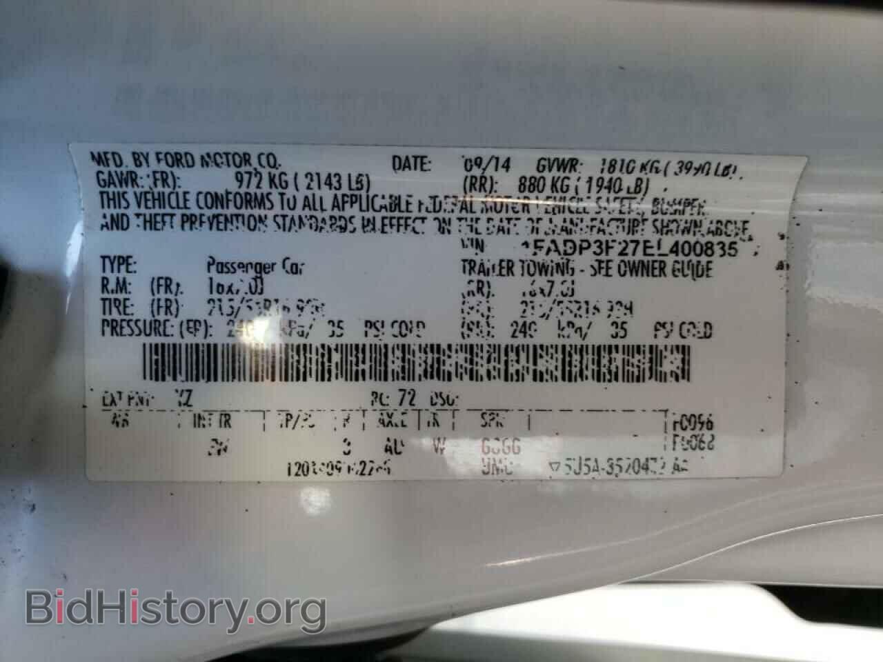 2014 FORD FOCUS - VIN: 1FADP3F27EL400835 - Photo 10