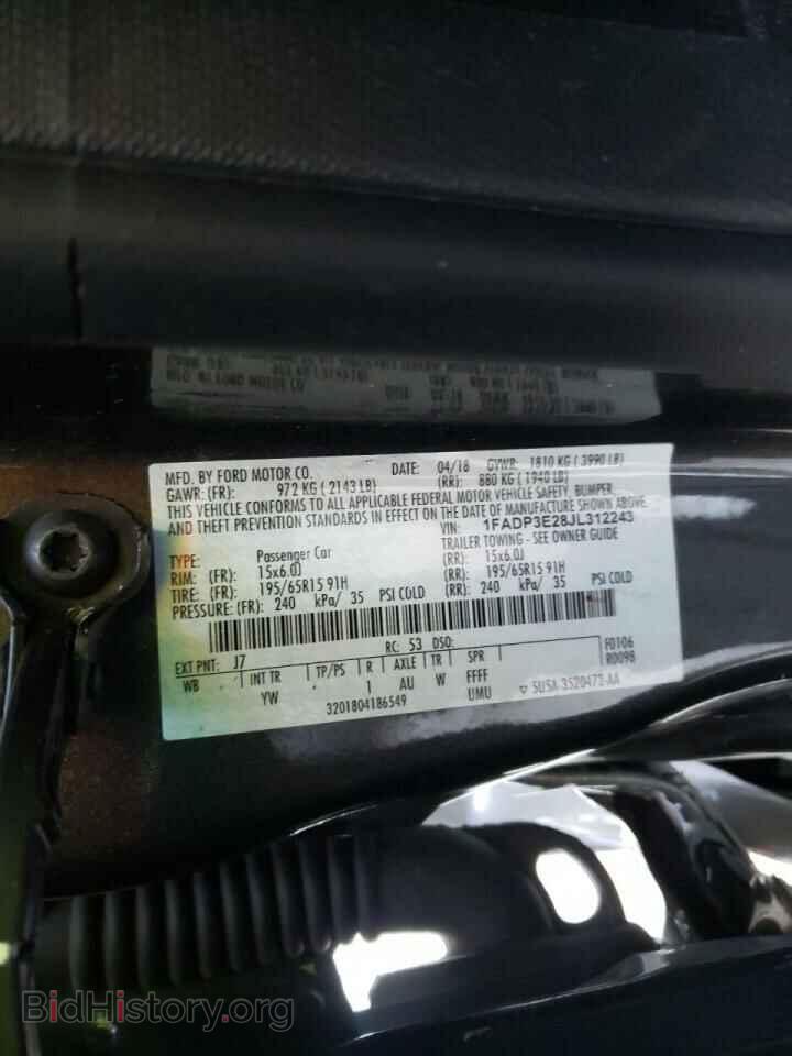 2018 FORD FOCUS - VIN: 1FADP3E28JL312243 - Фото 10