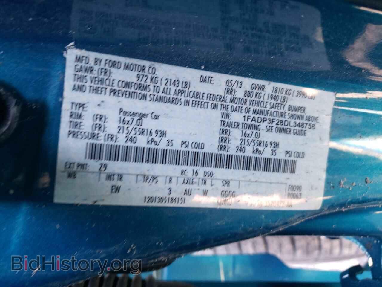 2013 FORD FOCUS - VIN: 1FADP3F28DL348758 - Photo 10