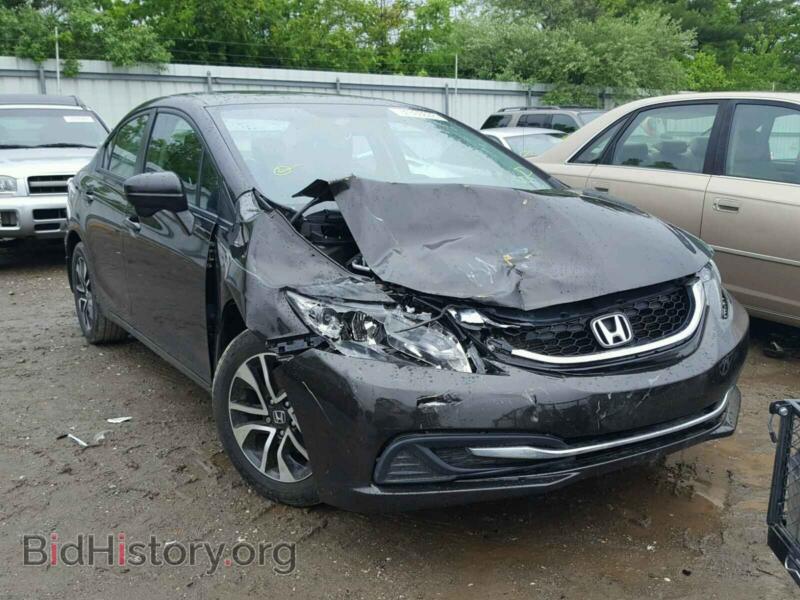 2014 Honda CIVIC Civic EX (VIN 2HGFB2F80EH516392) — фото 1 из 10, Copart, повреждение: передняя часть