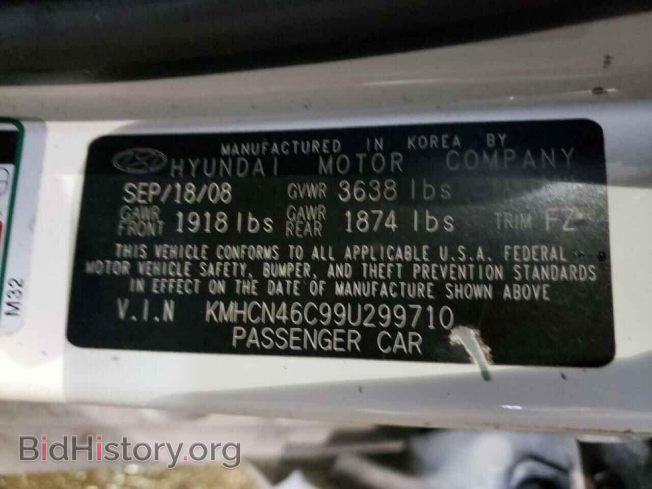 2009 HYUNDAI ACCENT - VIN: KMHCN46C99U299710 - Фото 10
