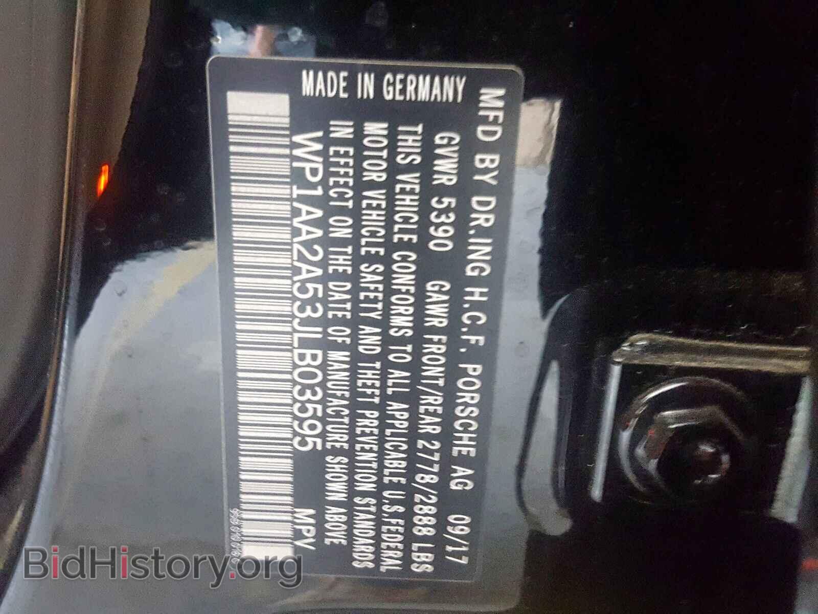2018 PORSCHE MACAN - VIN: WP1AA2A53JLB03595 - Фото 10