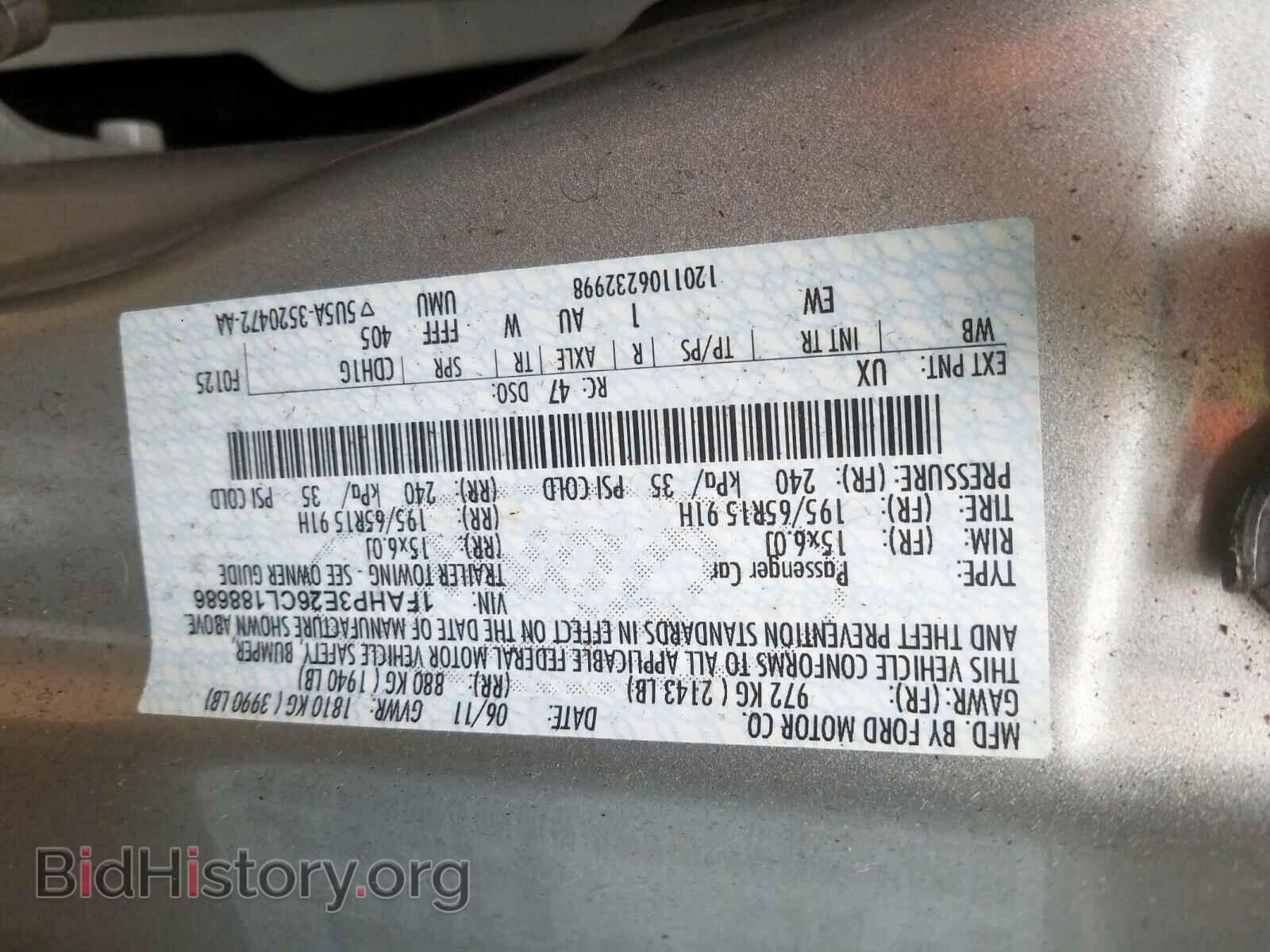 2012 FORD FOCUS - VIN: 1FAHP3E26CL188686 - Photo 10