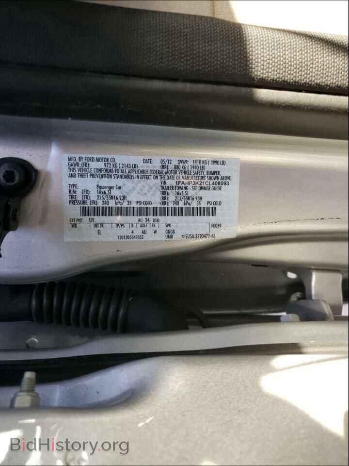 2012 FORD FOCUS - VIN: 1FAHP3K21CL408093 - Фото 10